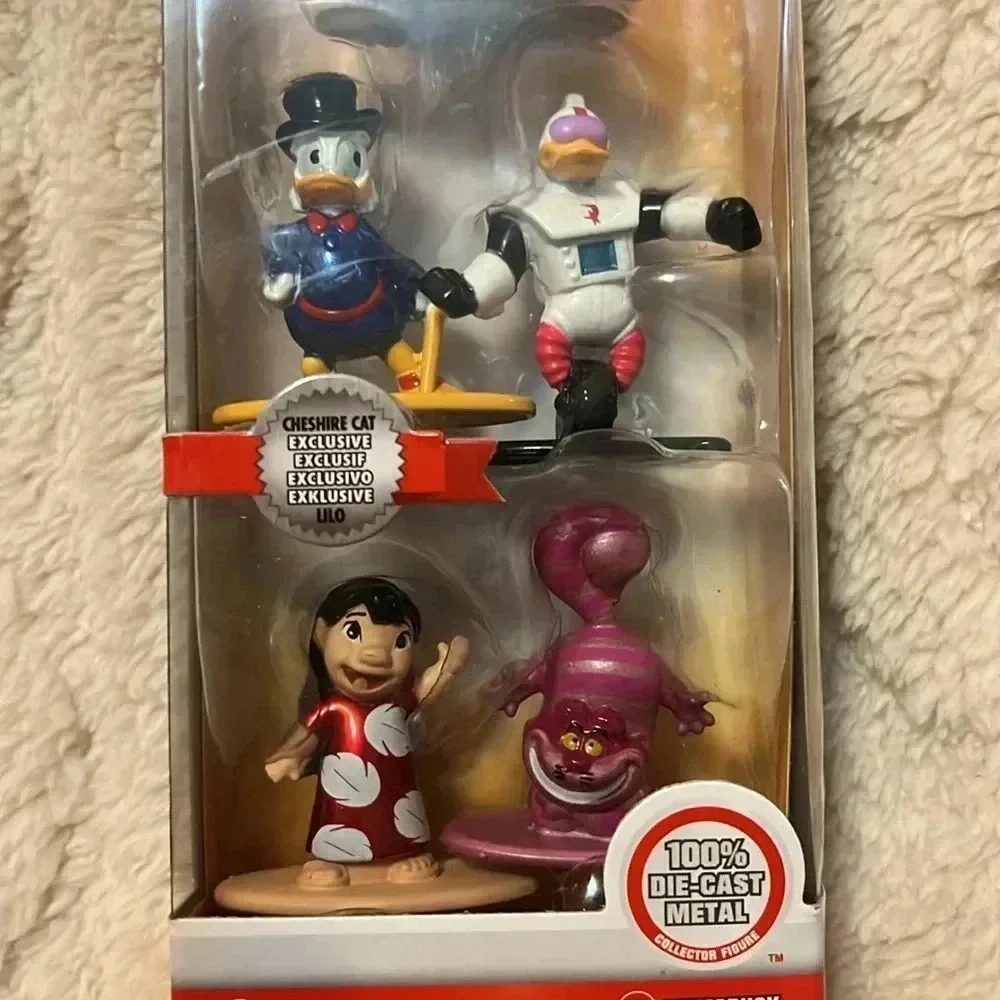 Disney Nano Metalfigs 5 Pack Queen of Hearts Scrooge Gizmoduck Lilo Cheshire Cat - Picture 3 of 7